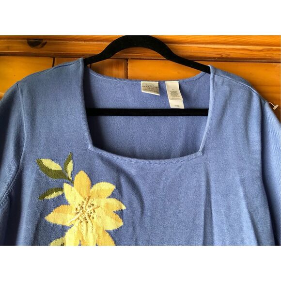 Emma James Mediterranean Mood Career Sweater-Blouse SZ 2X - Picture 4 of 10